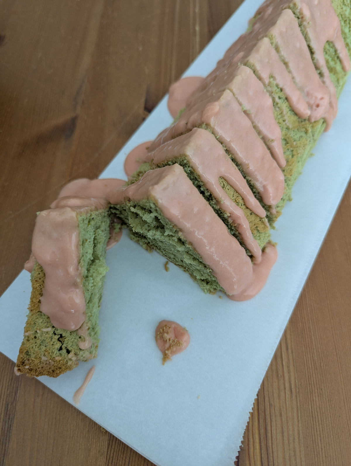 Pistachio Blood Orange Chiffon Cake