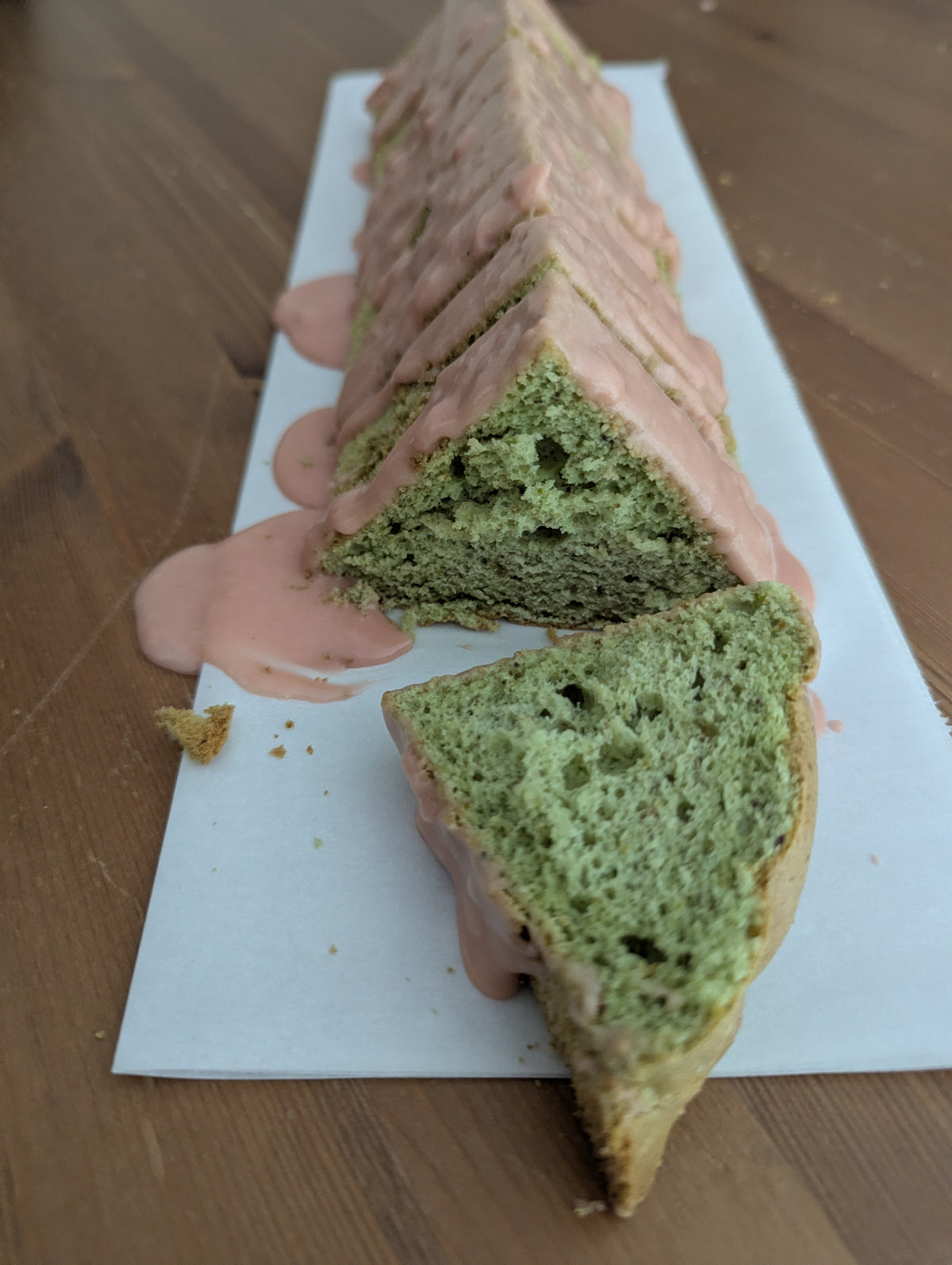 Pistachio Blood Orange Chiffon Cake
